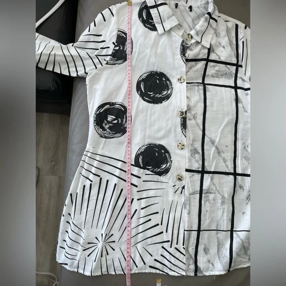 Boho Tunic with Mixed Pattern - Picture 9 of 10